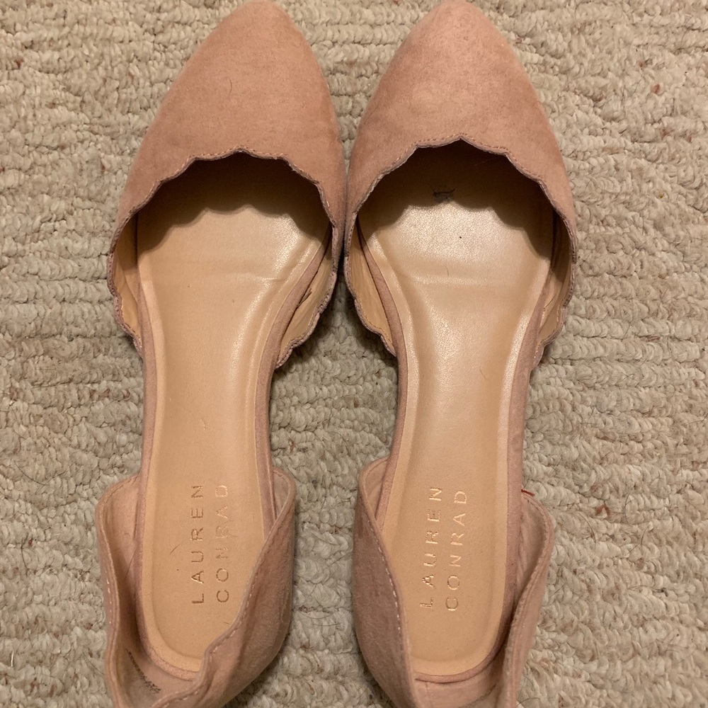 LC Lauren Conrad Blush Flats